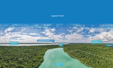 TERRENO FRENTE A LA LAGUNA DE BACALAR, LISTO PARA CONSTRUIR, OPORTUNIDAD DE FINANCIAMIENTO