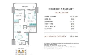 2 Bedroom condominium unit  for sale in Panay Ave., South Triangle, Quezon City