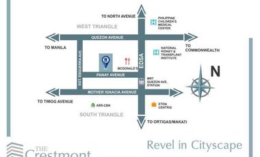 2 Bedroom condominium unit  for sale in Panay Ave., South Triangle, Quezon City