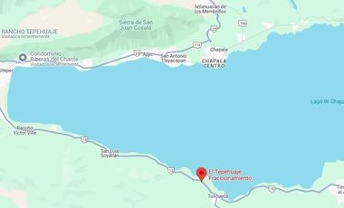 Terrenos Laguna de Chapala en fraccionamiento privado 270m2 en $1,620,000