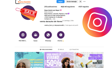 VENTA DERECHO DE LLAVES TIENDA DE ROPA INTERIOR ONLINE