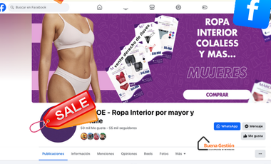 VENTA DERECHO DE LLAVES TIENDA DE ROPA INTERIOR ONLINE