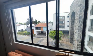 RENTA DEPARTAMENTO AMUEBLADO EN MORILLOTLA EN FRACCIONAMIENTO CERRADO