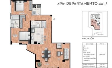 Dpto. #401 Piso 3 P.A. (Vista Calle) CREDITO VIP