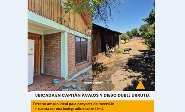 Casa con amplio terreno en Comuna El Bosque