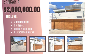 REMATE BANCARIO CASA EN VENTA EN AMADO NERVO SAN LUIS POTOSI