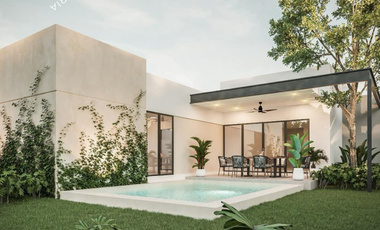 Casa en venta de 3 recamaras en una planta para entrega inmediata con alberca