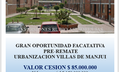 FACATATIVA VILLAS DE MANJUI PRE-REMATE