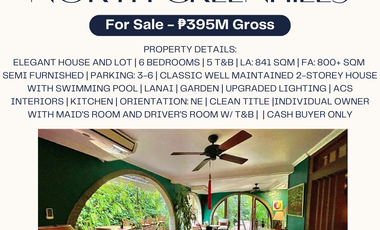 **strictly for buyer only** Elegant 6br house and lot in North Greenhills for sale