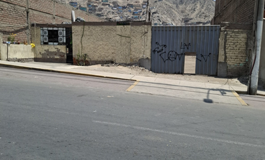 VENTA TERRENO EN AVENIDA CAMPOY SAN JUAN DE LURIGANCHO