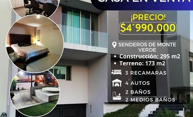 CASA EN VENTA SENDEROS DE MONTE VERDE COTO 4, TLAJOMULCO DE ZUÑIGA