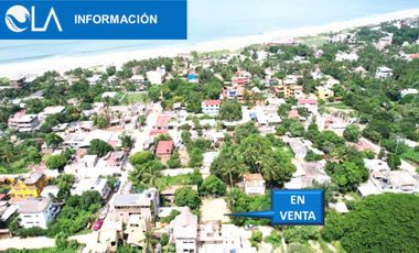 Se vende un terreno en playa punta Zicatela, Pto. Esc. Oax.