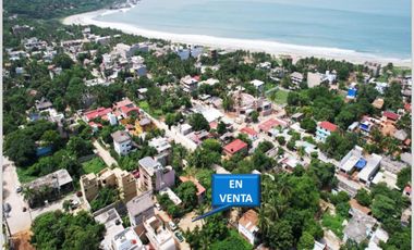 Se vende un terreno en playa punta Zicatela, Pto. Esc. Oax.