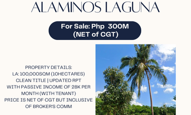 Land for sale in Laguna, Alaminos