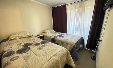 Dpto amoblado 2 dorm 2 baños. Santa Rosa 265