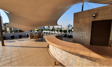 Pent House en renta amueblado en colonia del Valle en el sur de de la ciudad Benito Juárez