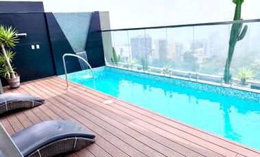 VENTA DEPARTAMENTO ESTUDIO, 1 DORM. AREAS COMUNES, BARRANCO