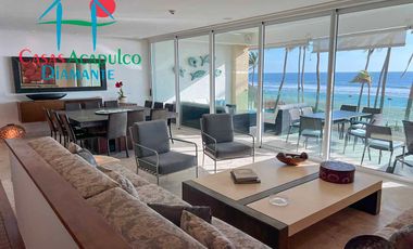 Lujoso departamento de playa con vista al mar