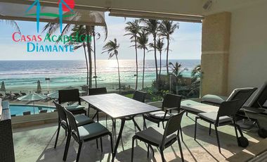 Lujoso departamento de playa con vista al mar