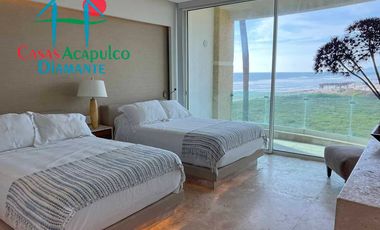 Lujoso departamento de playa con vista al mar