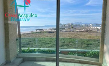 Lujoso departamento de playa con vista al mar