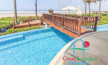 Lujoso departamento de playa con vista al mar