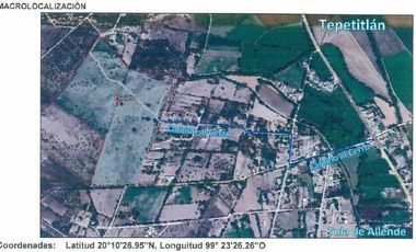 Terreno ubicado en Tepetitlán, Hidalgo