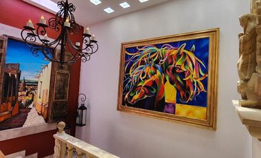 Espectacular residencia en venta en San Miguel de Allende, fracc. Privado, acceso controlados, única en su tipo, 5 recámaras, alberca, etc.