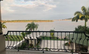 Norte de Guayaquil, Renta de lindo departamento 3 dormitorios vista al río