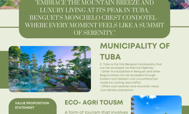 Condotel Studio unit for sale in Tuba Benguet