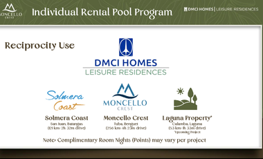 Moncello Crest  Luxury Resort in Benguet DMCI Preselling Condotel