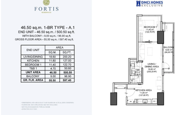 Fortis Residences DMCI Exclusive Makat City Spacious Flat 152 sqm