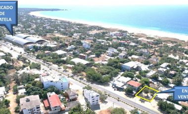 Se vende un terreno colindante con carretera federal, en playa zicatela, Pto. Esc.Oax.