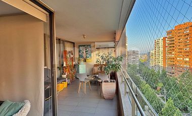 Depto con estar y terrazas en Hermanos Cabot, Las Condes. 3D3B, 2 estac, bodega. Excelente distribución, cercano a colegios internacionales