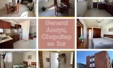 EN RENTA DEPARTAMENTO AMUEBLADO CON SERVICIOS INCLUIDOS, CHAPULTEPEC SUR