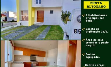 Bonita casa en renta sobre esquina  Punta Altozano.
