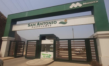 VENTA DE LOTE URB. SAN ANTONIO DE PACHACAMAC. BAJO DE PRECIO!!!!!!