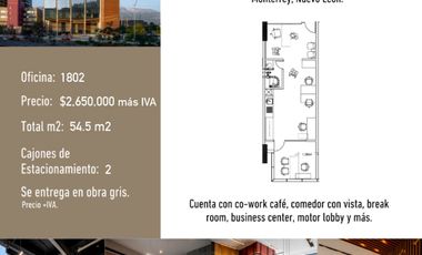 Oficina en Venta Torre Vinta en Cumbres del Valle, Monterrey, N.L.
