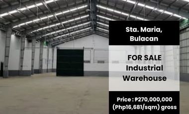 🌟 FOR SALE: Industrial Property in Sta. Maria, Bulacan