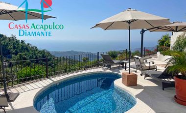 ¡Privacidad, lujo y vista al mar! Casa con alberca privada y terraza espectacular