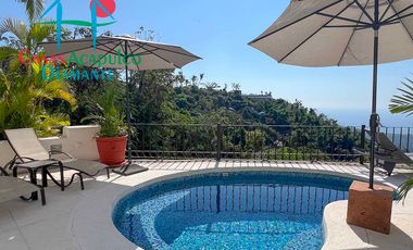 ¡Privacidad, lujo y vista al mar! Casa con alberca privada y terraza espectacular