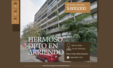 hermoso departamento en barrio Toesca de tres dormitorios