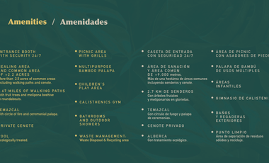 2 lotes en green tulum ( Juntos o por separado)