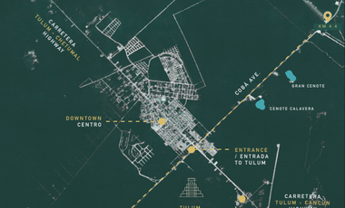 2 lotes en green tulum ( Juntos o por separado)