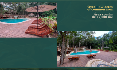 2 lotes en green tulum ( Juntos o por separado)