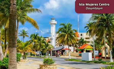 Condo en venta con vista al mar, terraza amplia, Centro, Isla Mujeres