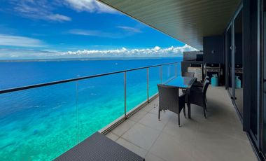 BARGAIN (OPTION TO RENT 110K + dues)!! 25.5m PHP net of All taxes SENSATIONAL PANORAMIC FULLY FURNISHED Two bedroom UNIT at The Reef Condominium