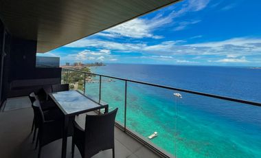 BARGAIN (OPTION TO RENT 110K + dues)!! 25.5m PHP net of All taxes SENSATIONAL PANORAMIC FULLY FURNISHED Two bedroom UNIT at The Reef Condominium
