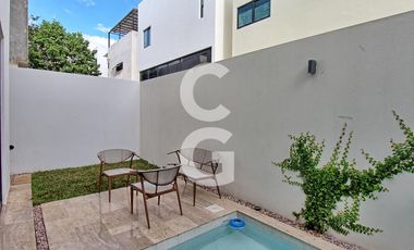 Casa en Venta en Cancun en Residencial Aqua con Alberca y 4 Recamaras