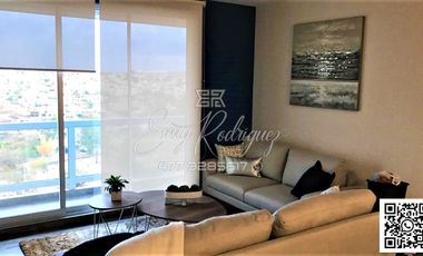 DEPARTAMENTO AMUEBLADO EN RENTA, TORRE CELSUS, 2 RECÁMARAS, BLVD. INSURGENTES ZONA NORTE